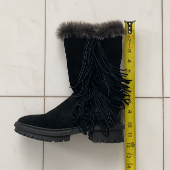 Sam Edelman black suede fringe booties 6.5M - Picture 10 of 12